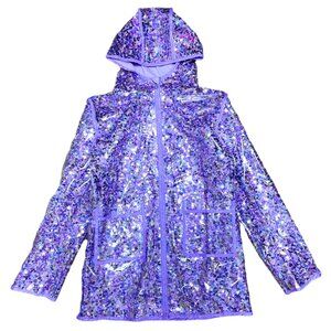 Girls Sequin Rain Jacket